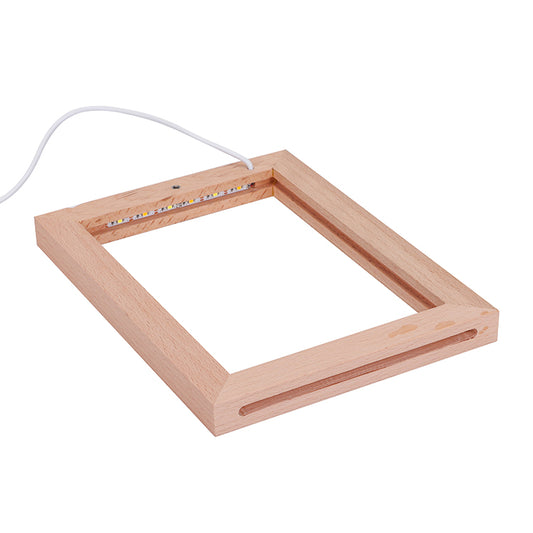 LED Wood Picture Frame with Acrylic Insert