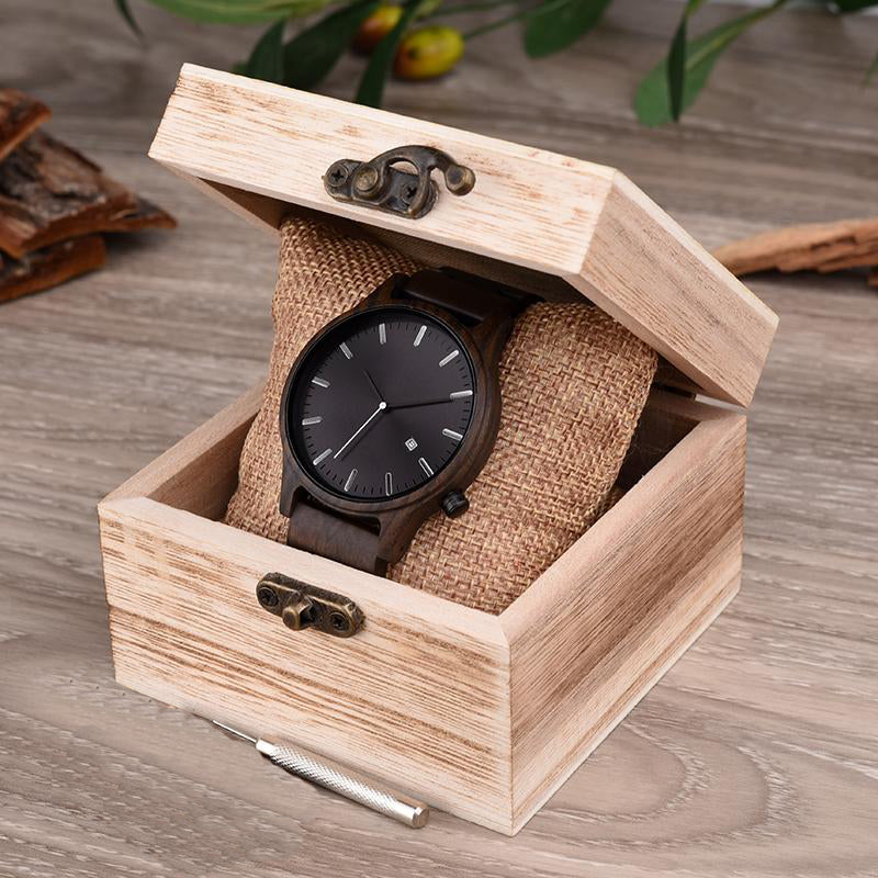 Men's Premium Wood Watch with Wood Band