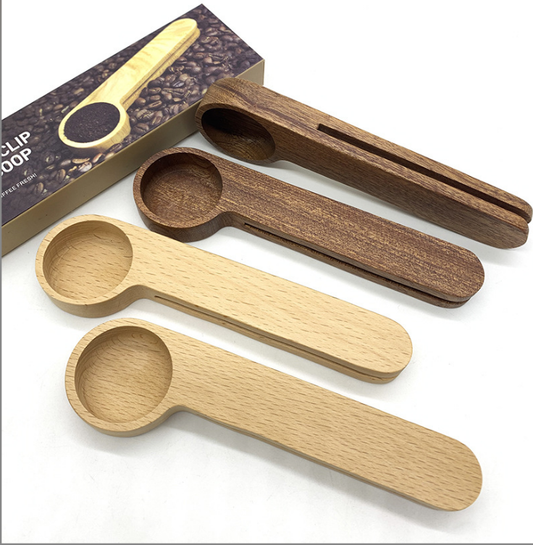 Wood Coffee Clip and Scoop